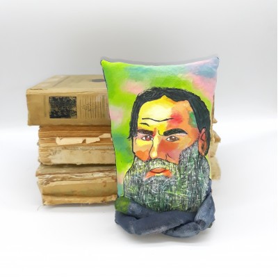 Leo Tolstoy decorative pillow