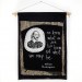 William Shakespeare quote - WALL HANGING black and white banner hand painted / Home library decor / burlap banner