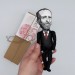 Jeremy Corbyn British politician - finger puppets theater - handmade figure