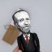 Jeremy Corbyn British politician - finger puppets theater - handmade figure