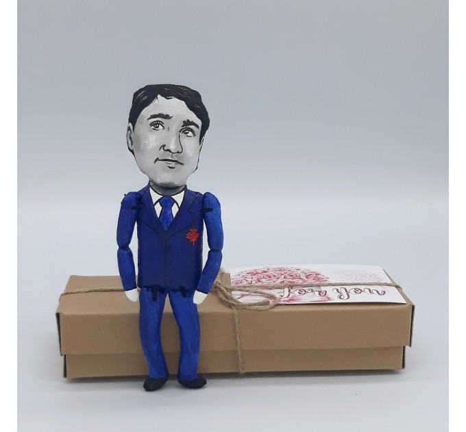 Justin Trudeau Canadian politician figurine