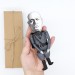 Mussolini finger puppet, caricature doll - history teacher gift - Collectible hand painted doll