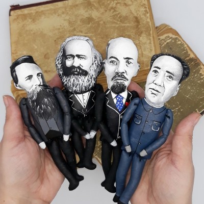 Engels, Marx, Lenin, Chairman Mao - SET 4 fingers puppets 