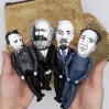 Friedrich Engels, Karl Marx, Vladimir Lenin, Mao Zedong - SET 4 fingers puppets 