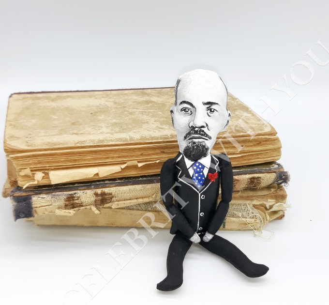 Vladimir Lenin figure, Russian communist, Propaganda USSR - Philosophy Gift - Historical doll, Collectible doll