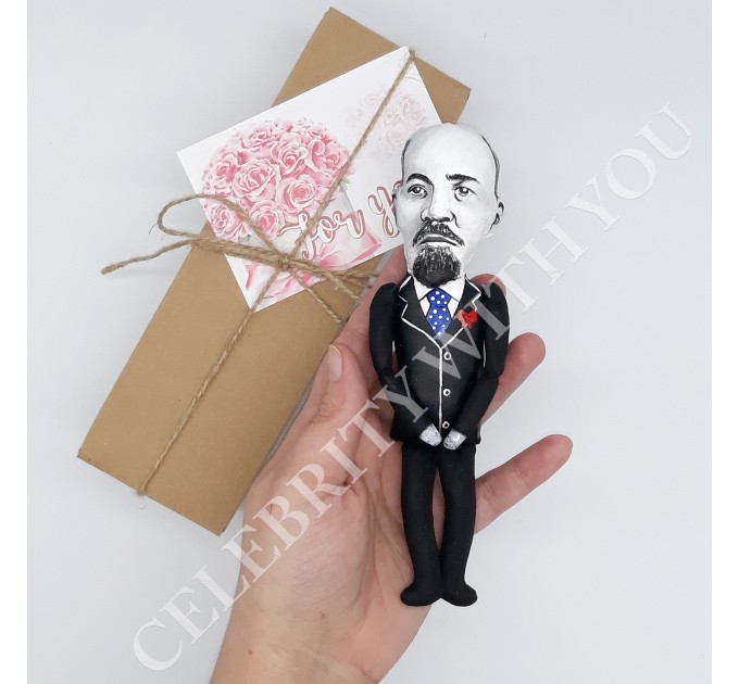 Vladimir Lenin handmade figure, Historical doll