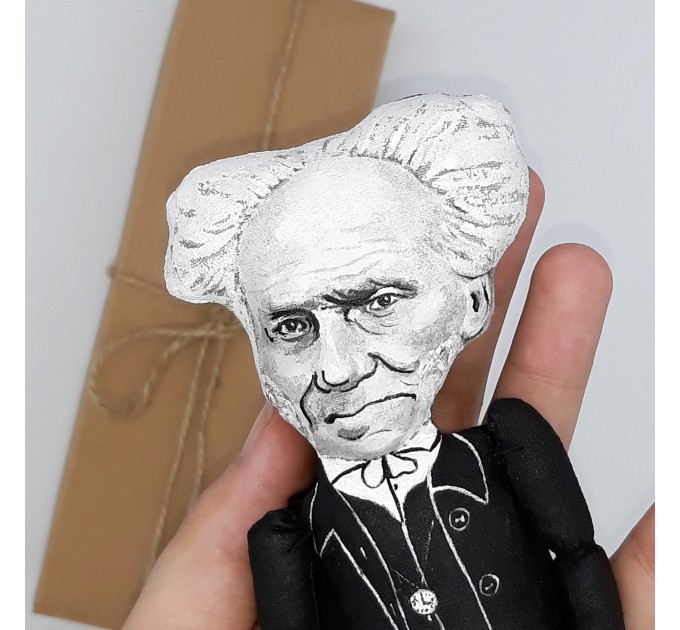 Arthur Schopenhauer philosopher pessimist figurine 