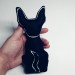 Goth Black CAT - Gothic Home Decor - magics cat - black cat luck - hand painted toy