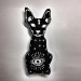 Goth Black CAT - Gothic Home Decor - magics toy