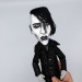 Gothic musician doll