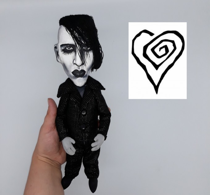 Gothic musician doll