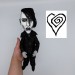 Gothic musician doll