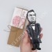 Abraham Lincoln president action figure, 16th president US - History gift idea Father's history gift Patriotic decor - Collectible historical doll hand painted