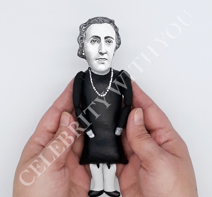 Famous women  writer, author detectives - Gifts for Readers & Writers - Collectible miniature doll hand painted