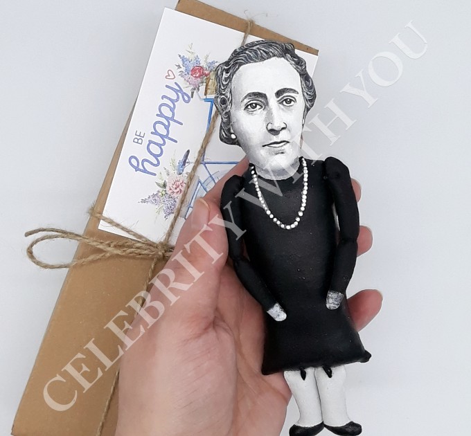 Famous women  writer, author detectives - Gifts for Readers & Writers - Collectible miniature doll hand painted