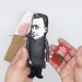 Albert Camus philosopher figure, Book lover decor - Collectible doll