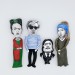 Famous artist action figure 1:12, film director, celebrity figurine - Gift for Painter, a unique collection for smart people - Collectible handmade finger puppet hand painted + miniature picture