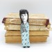 Anna Akhmatova literary action figure 1:12, Russian poet, Soviet literature - Gift for reader - book shelf decoration - Collectible doll hand painted + Miniature Book