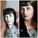 Anna Akhmatova literary action figure 1:12, Russian poet, Soviet literature - Gift for reader - book shelf decoration - Collectible doll hand painted + Miniature Book