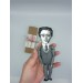 Antonio Gramsci political action figure 1:12, Italian Marxist philosopher, journalist, linguist, writer, communist - Philosophy gift, library artwork - Collectible little thinker doll + miniature book