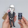 Arthur C. Clarke writer figure ,Reader gifts! Collectible doll 