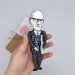 Arthur C. Clarke science fiction writer - A Space Odyssey - Reader gifts - booklover gift -  Collectible doll hand painted + Mini Book