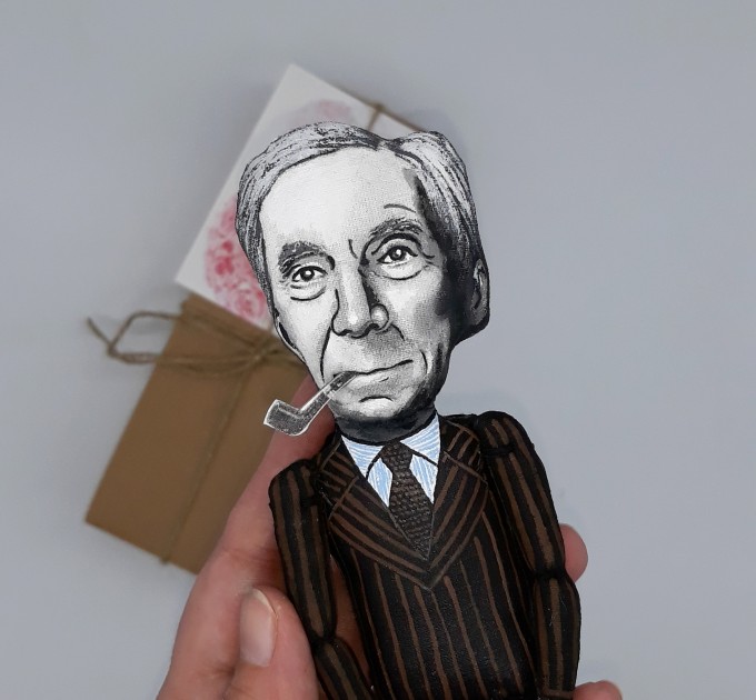 Bertrand Russell philosopher, historian, essayist, social critic Nobel laureate - history teacher gift - collectible figurine hand painted