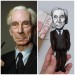 Bertrand Russell philosopher, historian, essayist, social critic Nobel laureate - history teacher gift - collectible figurine hand painted