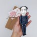 CHAIRMAN Mao Zedong communist, china memorabilia - Philosophy Gift - Historical doll, Collectible Figure, Handmade cloth doll hand painted