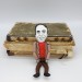 Famous scientist astrophysics - professor gift idea - Collectible doll hand painted + Miniature Book