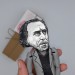 Charles Bukowski writer fugure, Reader gifts - Collectible doll hand painted