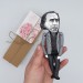 Charles Bukowski German - American poet, novelist, and short story writer - author Ham on Rye - Reader gifts - Miniature doll hand painted