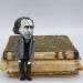 Charles Bukowski writer fugure, Reader gifts - Collectible doll hand painted