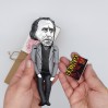 Charles Bukowski writer fugure, Reader gifts - Collectible doll hand painted