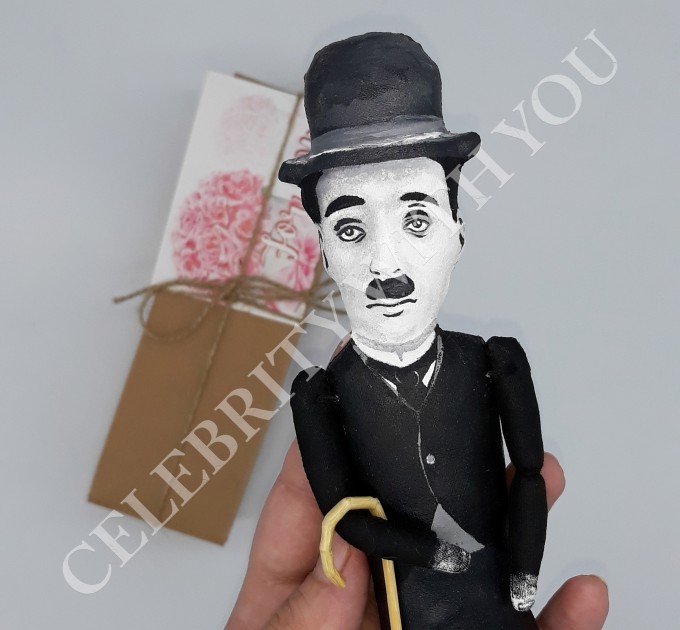 Famous actor comedian - Star of classic Hollywood Silent film era - Collectible figurine hand painted