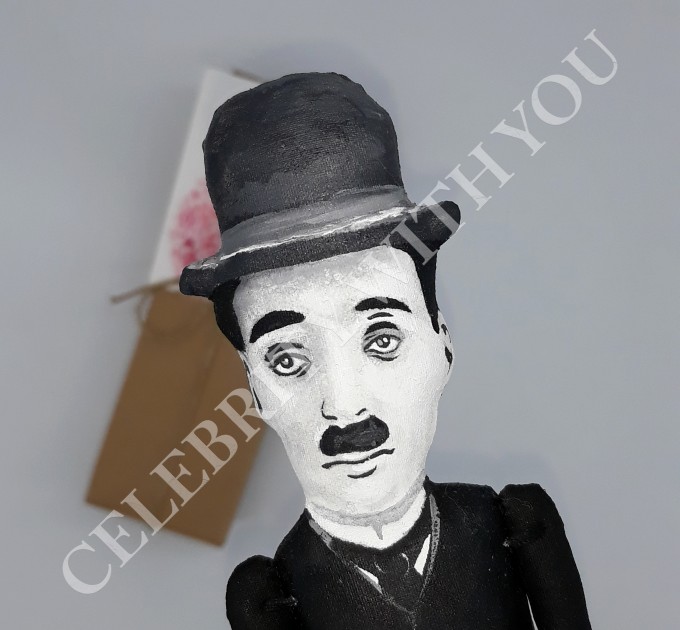 Famous actor comedian - Star of classic Hollywood Silent film era - Collectible figurine hand painted