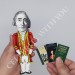 David Hume figurine philosopher, historian, economist - Philosophical empiricism - Philosopher gift - collectible doll + Miniature Book