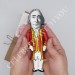 David Hume figurine philosopher, historian, economist - Philosophical empiricism - Philosopher gift - collectible doll + Miniature Book