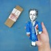 Denis Diderot little thinker doll, French philosopher, art critic and writer - Philosophy Teacher Gift, book lover present - Collectible philosopher figurine hand painted + miniature book