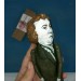 Edmund Burke Anglo-Irish statesman, philosopher action figure 1:12 - Philosophy Teacher Gift, future author gift, a unique collection for smart people - Collectible little thinker doll hand painted + Miniature Book