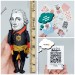 Edmund Burke Anglo-Irish statesman, philosopher action figure 1:12 - Philosophy Teacher Gift, future author gift, a unique collection for smart people - Collectible little thinker doll hand painted + Miniature Book