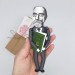 Edmund Husserl little thinkers doll, German philosopher Phenomenology Philosophy - The Library of Philosophy and Theology - Philosopher gift, library artwork - Collectible doll + Miniature Book