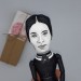 Emily Dickinson famous poetry figurine, Readers gift, library decor - Collectidle doll 