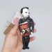 Friedrich Engels German philosopher, historian, political scientist and revolutionary socialist - book shelf decorations - Collectible little thinker doll hand painted + miniature book