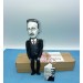 Friedrich Hayek Austrian economist and philosopher - liberalism - philosophy gift - Collectible  handmade figurine hand painted + miniature book