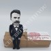 Friedrich Nietzsche thinker action figure 1:12, German philosopher, poet, philologist - Bookworm gifts - Philosopher gift - Collectible handmade finger puppet hand painted + Miniature Books