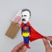 Friedrich Nietzsche SuperMan figurine - Christmas tree toy, Collectible doll hand painted