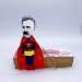 Friedrich Nietzsche SuperMan figurine - Christmas tree toy, Collectible doll hand painted