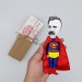 Friedrich Nietzsche SuperMan figurine - Christmas tree toy, Collectible doll hand painted