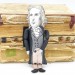 Friedrich Schiller German poet, philosopher, physician, historian, and playwright - Gift for book nerd, Book shelf decor - Collectible philosopher doll hand painted